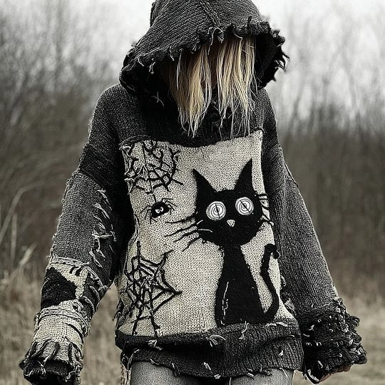 Vintage-Print Pullover