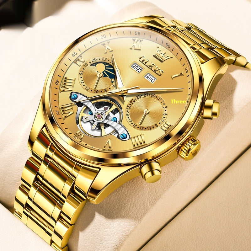 Herren Business Uhr Edelstahl