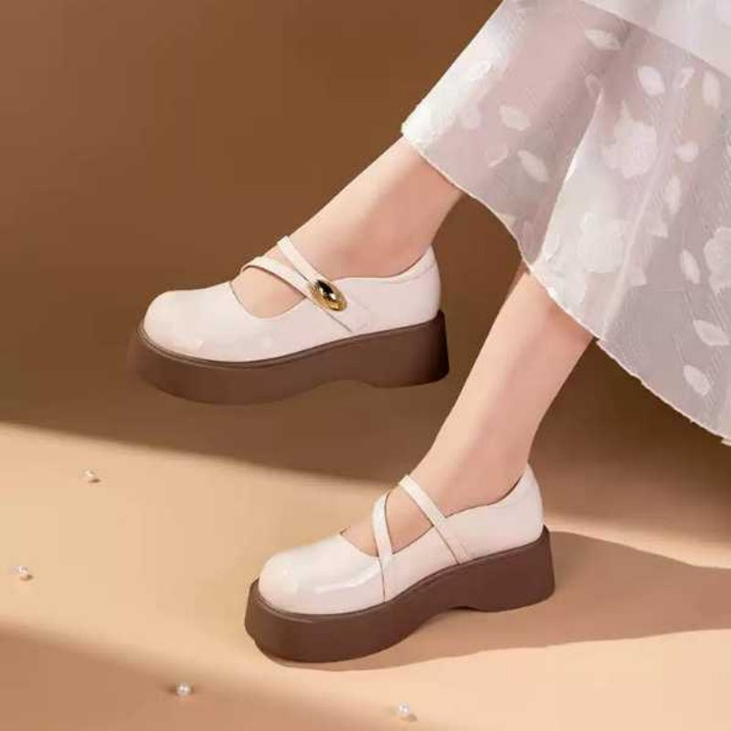 Vintage Mary Jane Plateau-Schuhe