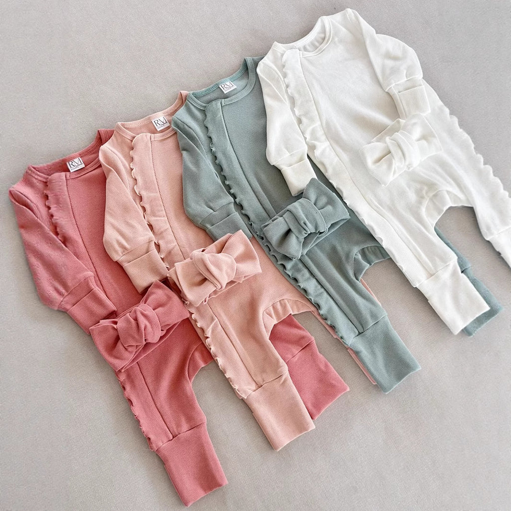 Baby Langarm-Jumpsuit für Frühling und Herbst | LuxeStyle