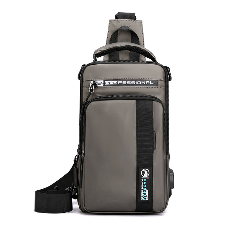 Nylon Brusttasche mit Reissverschluss, wasserdicht – Bild 5 | LuxeStyle