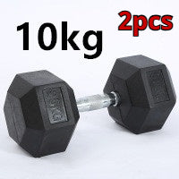 Hexagonaler Gummieinsatz-Dumbbell 12,5 kg | LuxeStyle