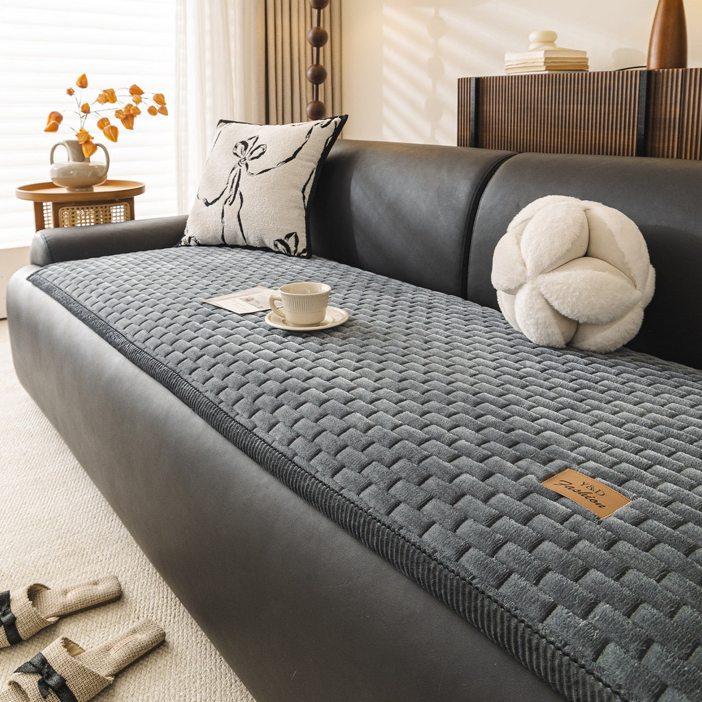 Rutschfeste Sofaauflage aus Kurzflor