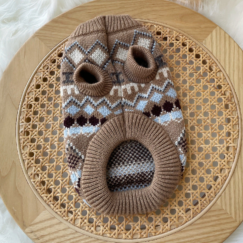Hundelange aus braunem Faux-Mink-Wolle – Bild 3 | LuxeStyle