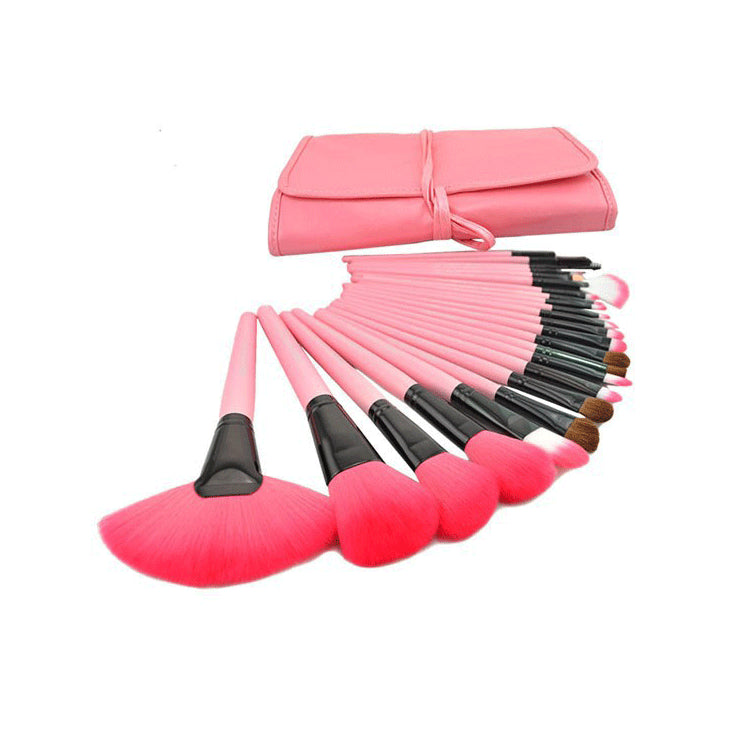 24-teiliges Make-up Pinselset mit Holzgriff – Bild 11 | LuxeStyle