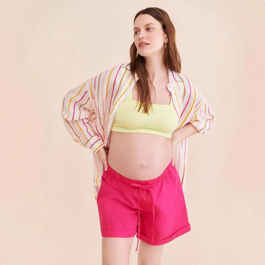 Sportliche Shorts mit Schnürung