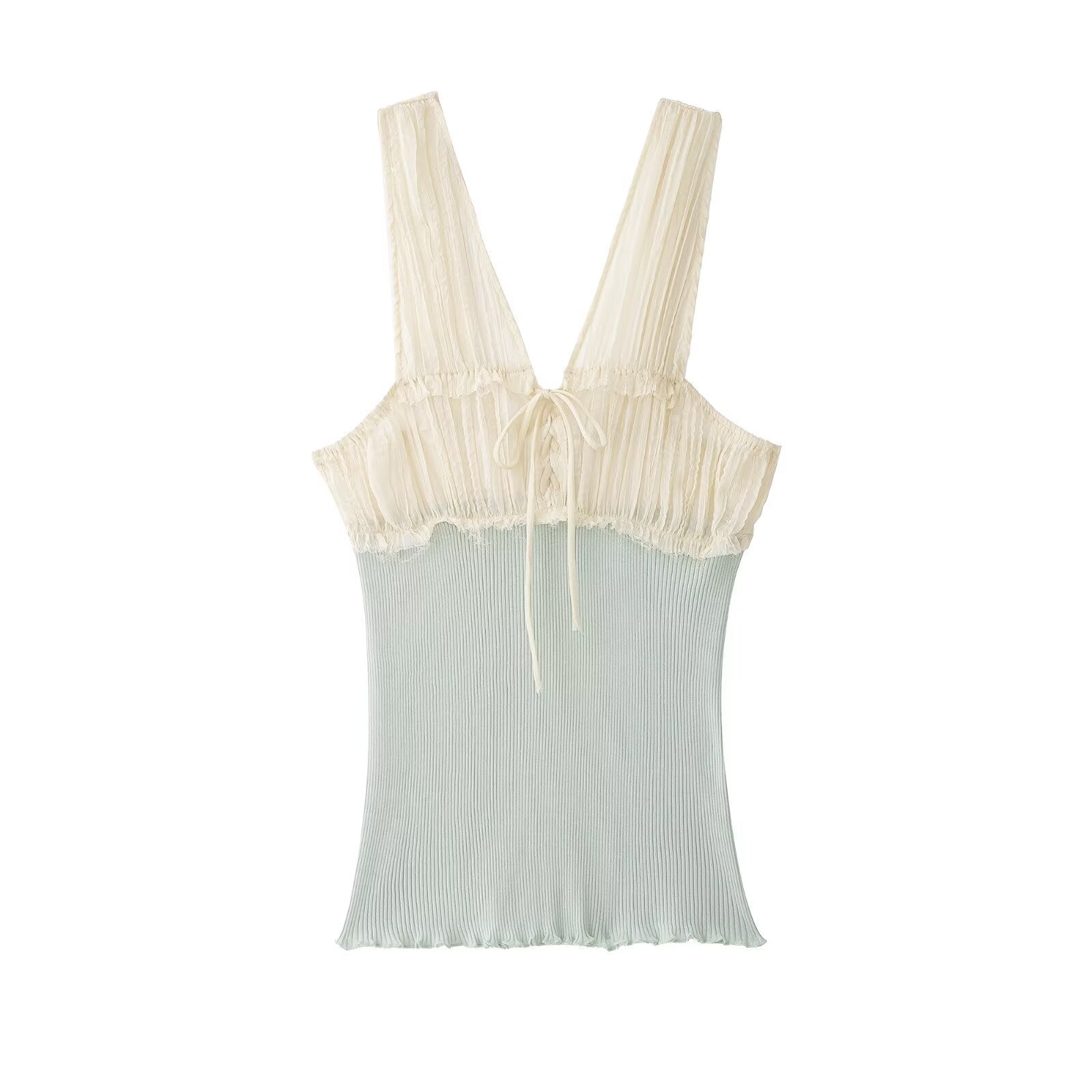 Ärmelloses Colorblock Camisole Top