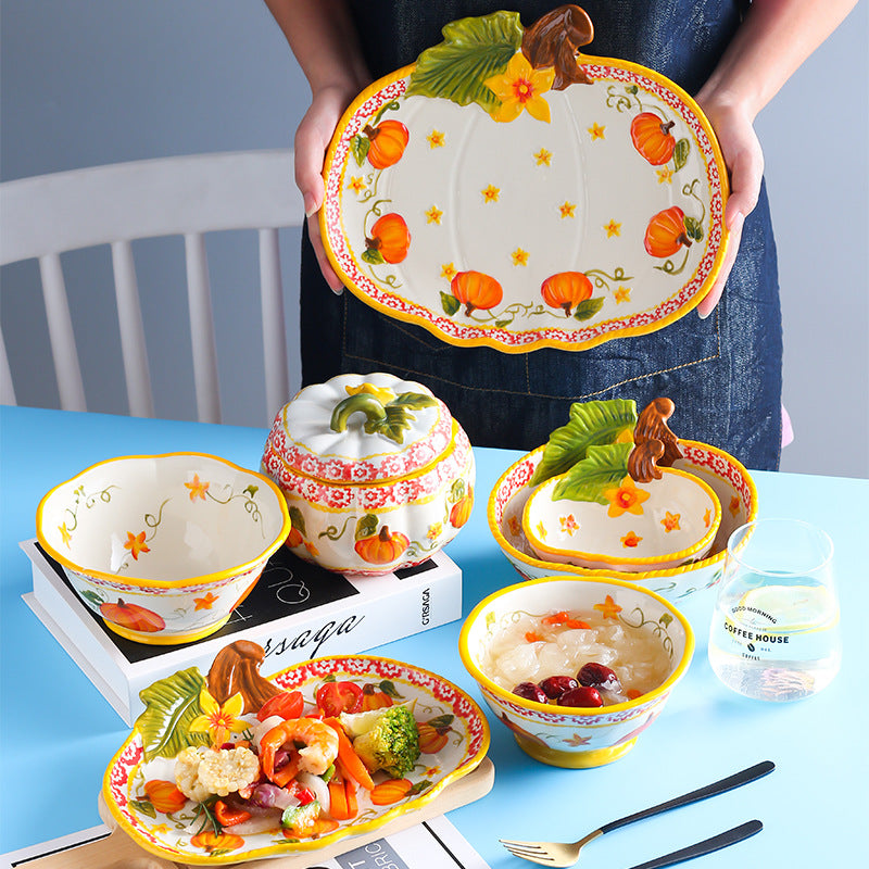 Kürbis-Tafelgeschirr Set