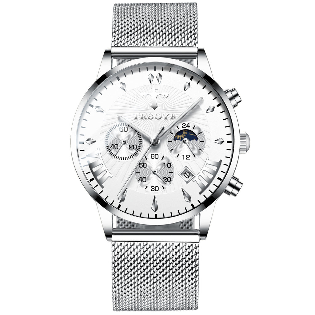 Business Quartz Herrenarmbanduhr – Luminisch, wasserdicht, 42 mm – Bild 7 | LuxeStyle