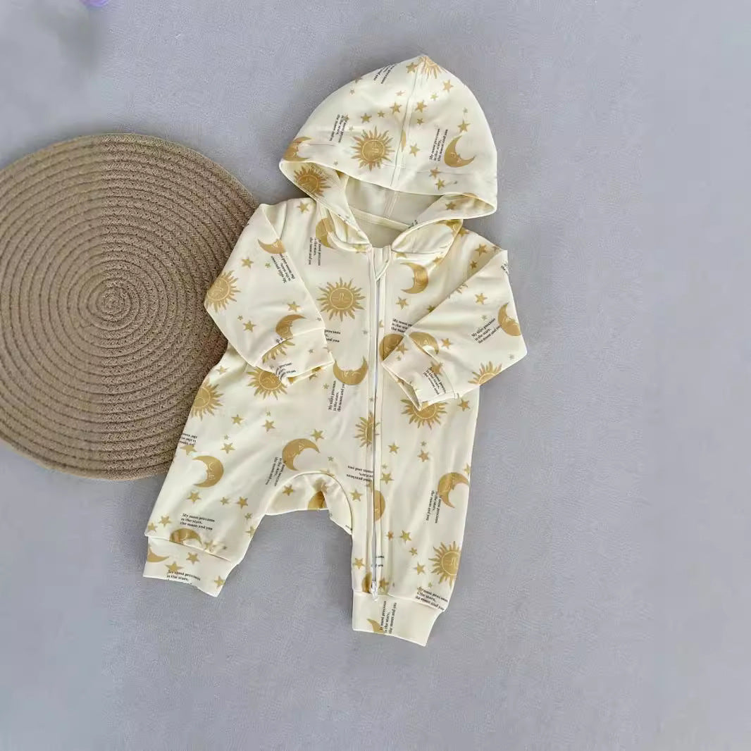 Kapuzen-Strampler aus Baumwolle für Kinder – Bild 2 | LuxeStyle