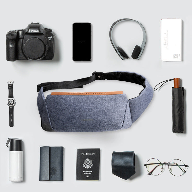 Männer Brusttasche Outdoor, ovale Form, Oxford – Bild 12 | LuxeStyle