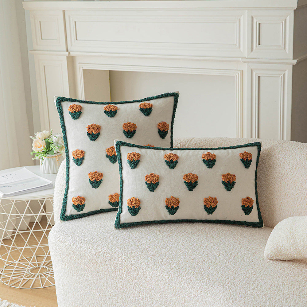 Kissenbezug mit Kaktus und Blumenmuster – Bild 7 | LuxeStyle