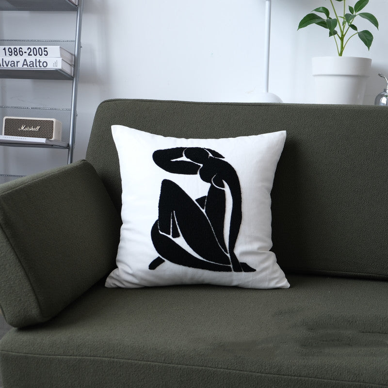 Schwarzes Wabenkissen – Bild 6 | LuxeStyle