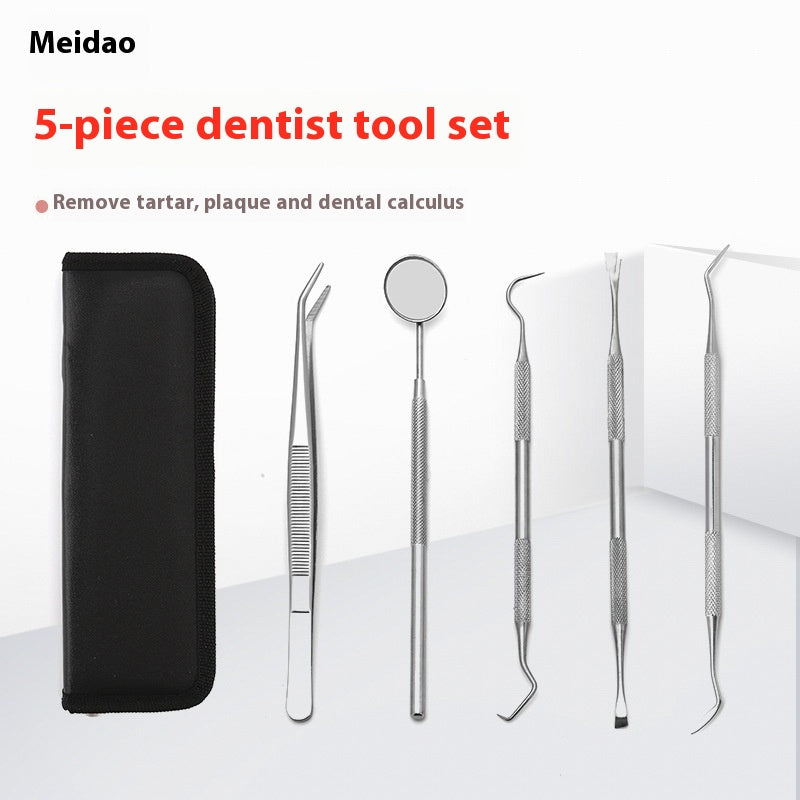 5-teiliges Dentalhygiene-Set aus Edelstahl – Bild 2 | LuxeStyle