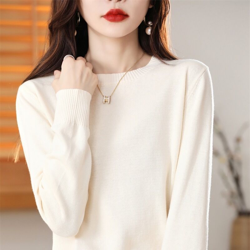 Damen Strickpullover mit Rundhals