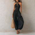 Boho Neckholder Jumpsuit mit weitem Bein – Bild 1 | LuxeStyle