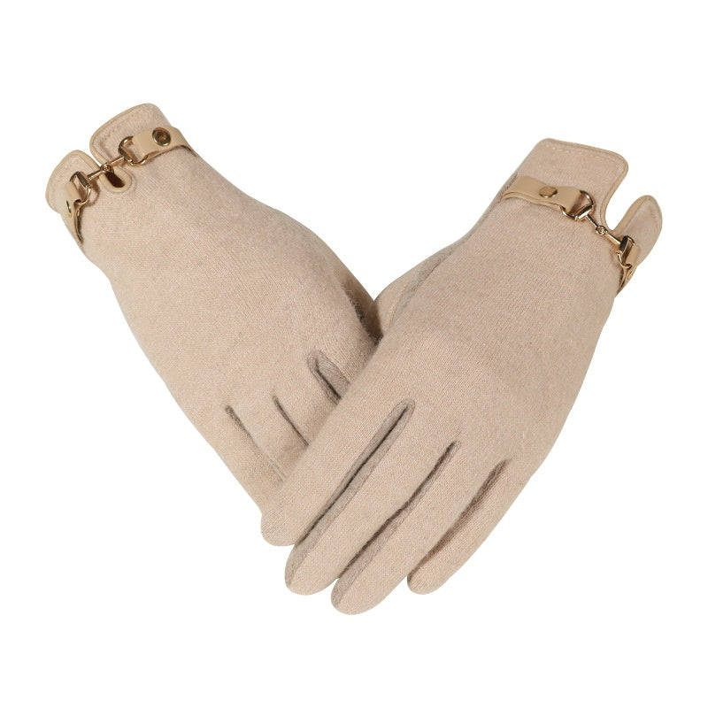 Winddichte Fleece-Handschuhe für Touchscreens