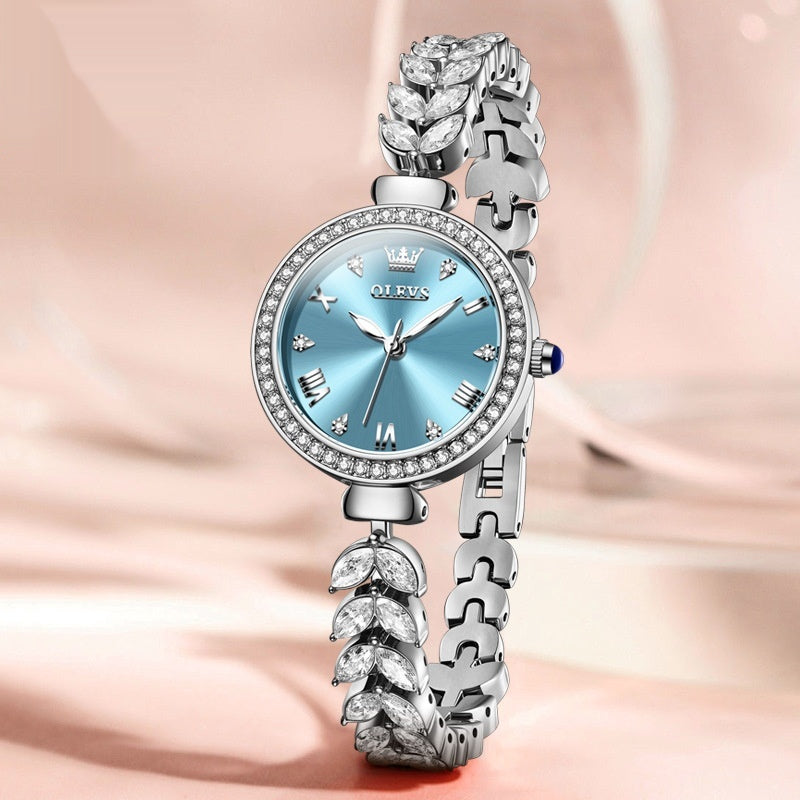 Elegante Quarz-Armbanduhr für Damen