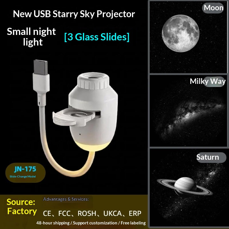 USB Sternprojektor mit austauschbaren Filmdiscs | LuxeStyle