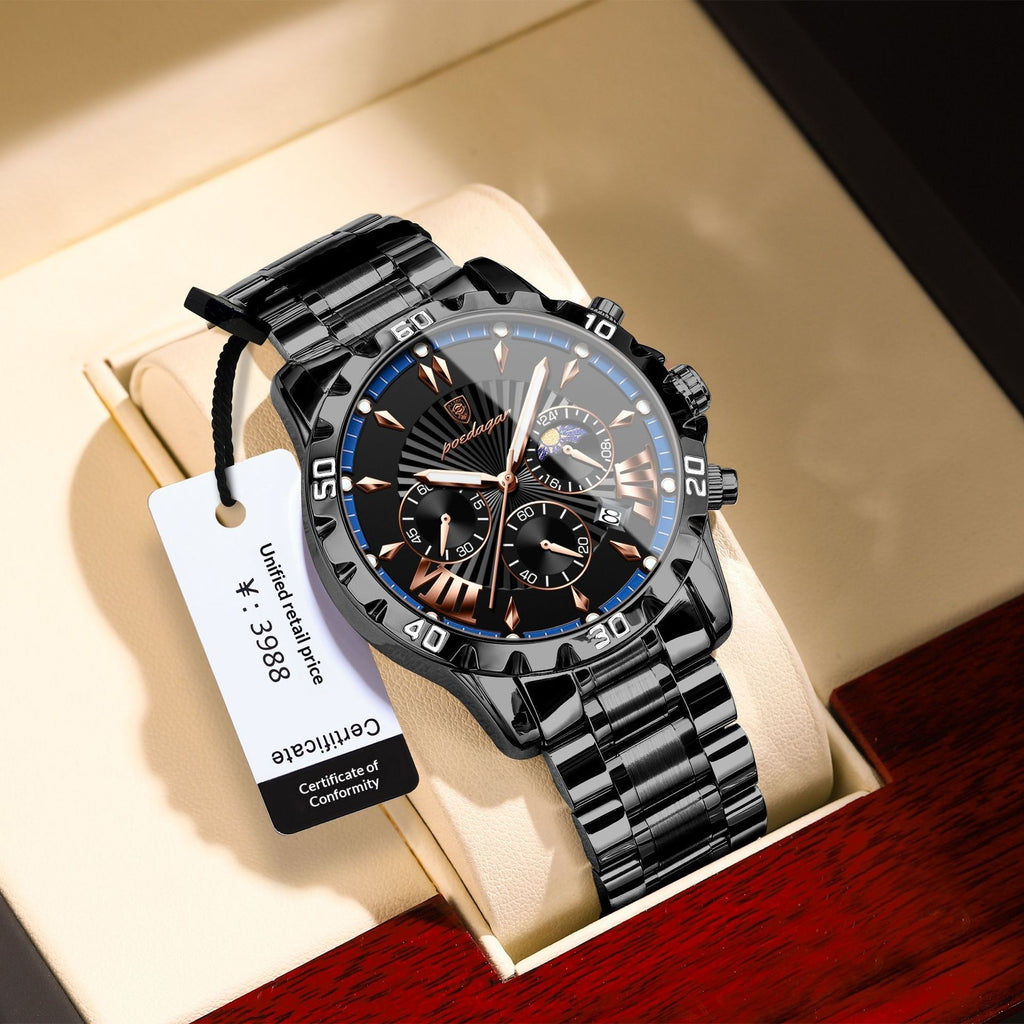 Mondphasen-Armbanduhr für Herren