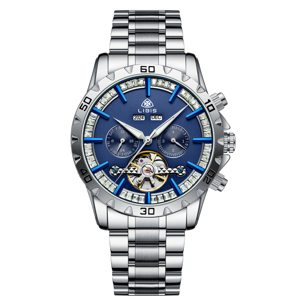 Vollautomatische Stahlarmband Star Sea Mechanische Uhr