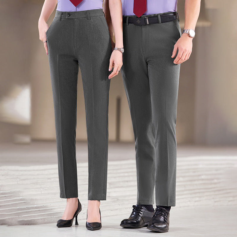 Elegante High-Waist Stoffhose