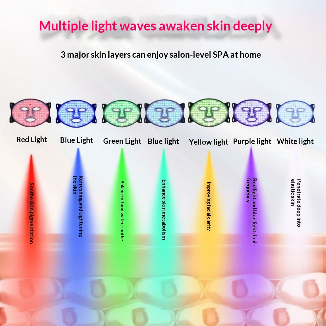 LED Silikon 7-Farben Maske zur Hautverjüngung | LuxeStyle