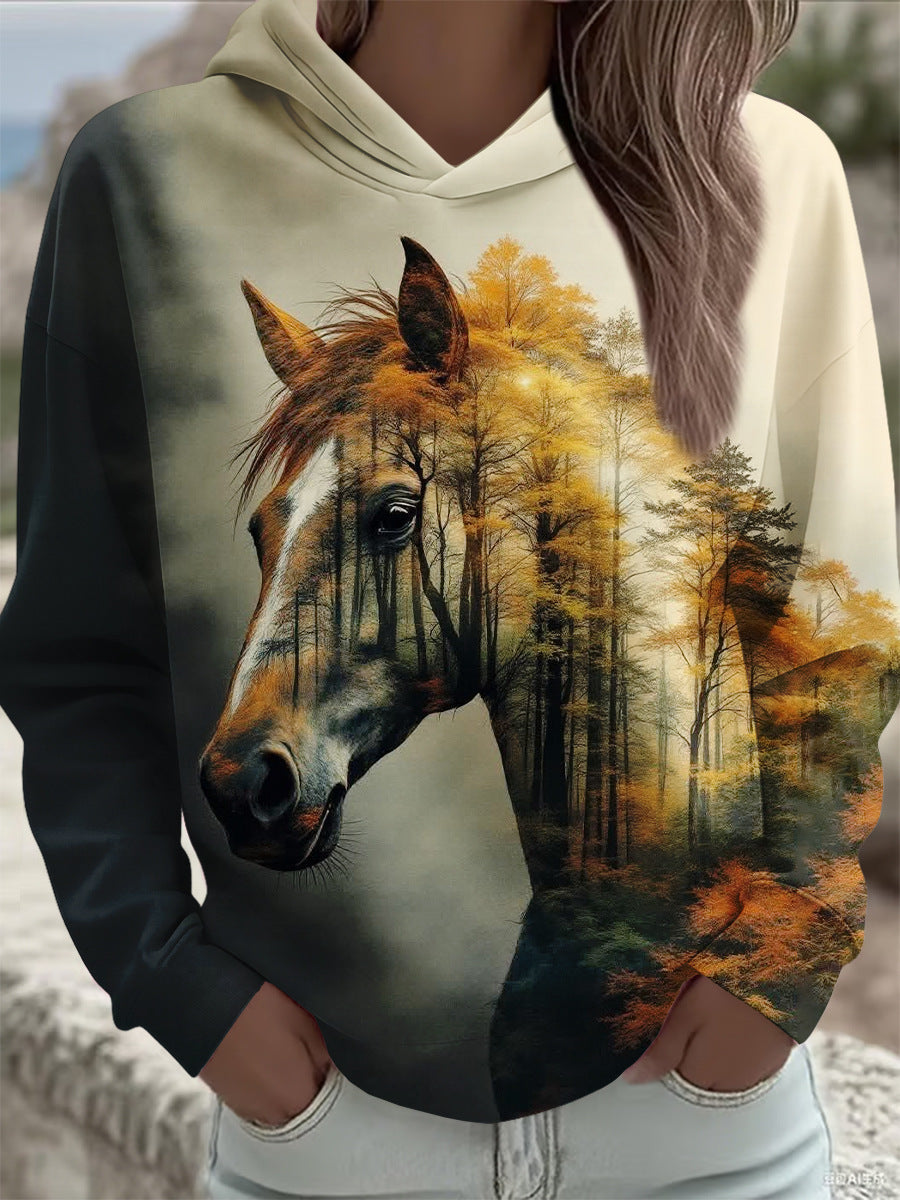 Hoodie mit 3D-Tierprint – Ansicht 2