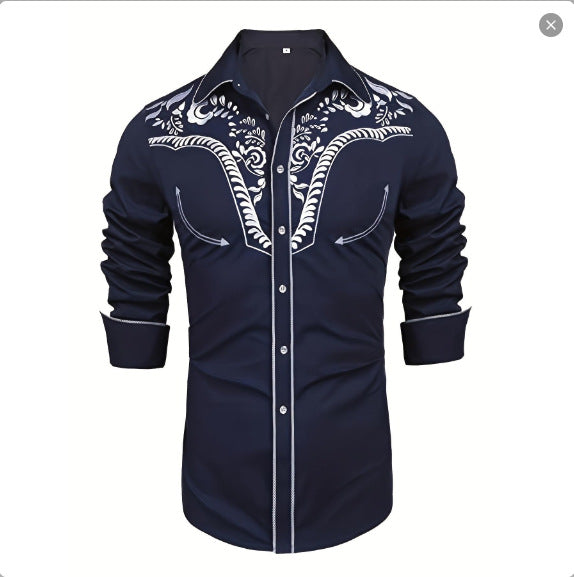 Hemd mit amerikanischem Western-Muster – Bild 12 | LuxeStyle