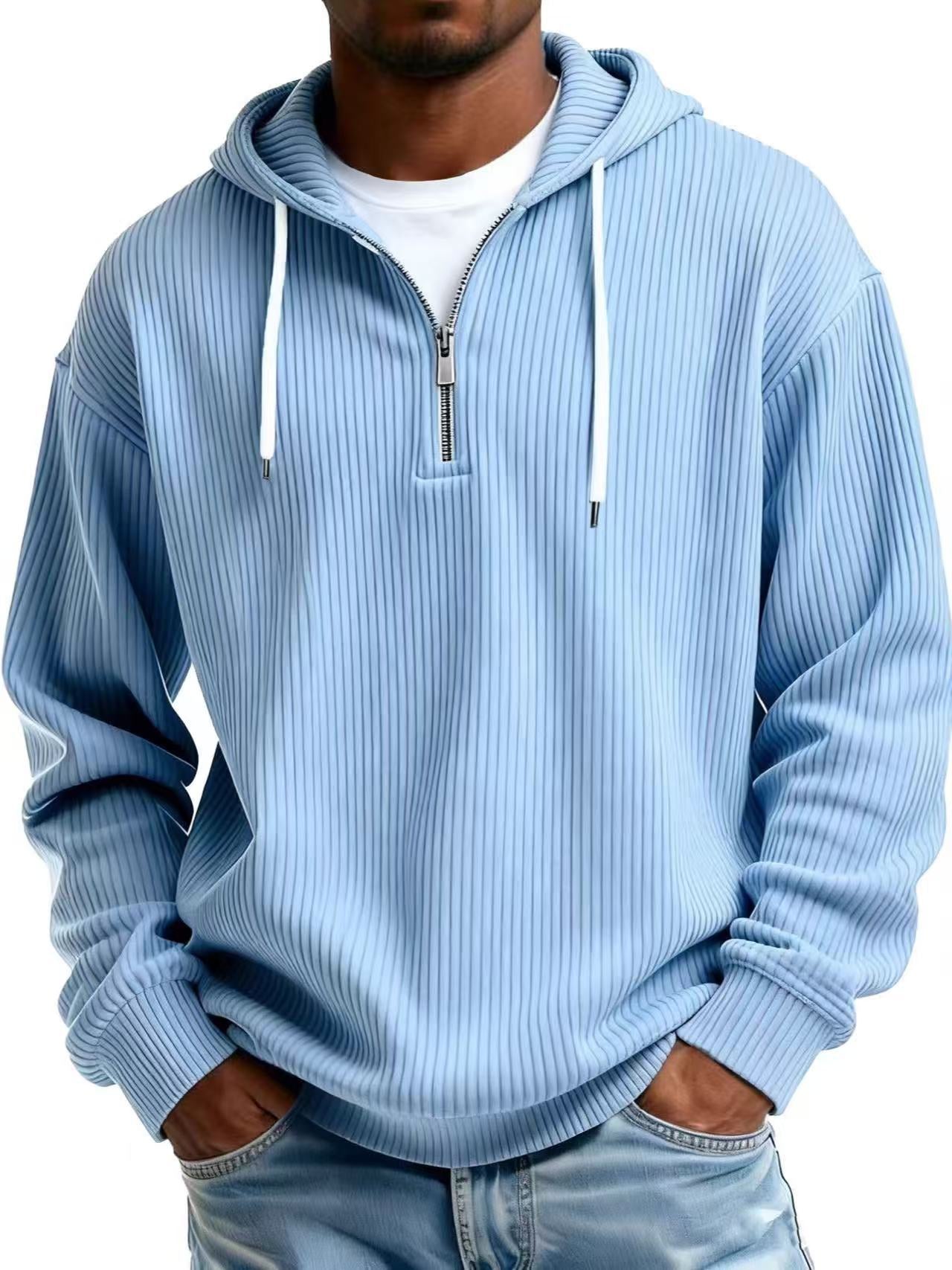 Herren Kapuzenpullover aus Cord – Ansicht 7