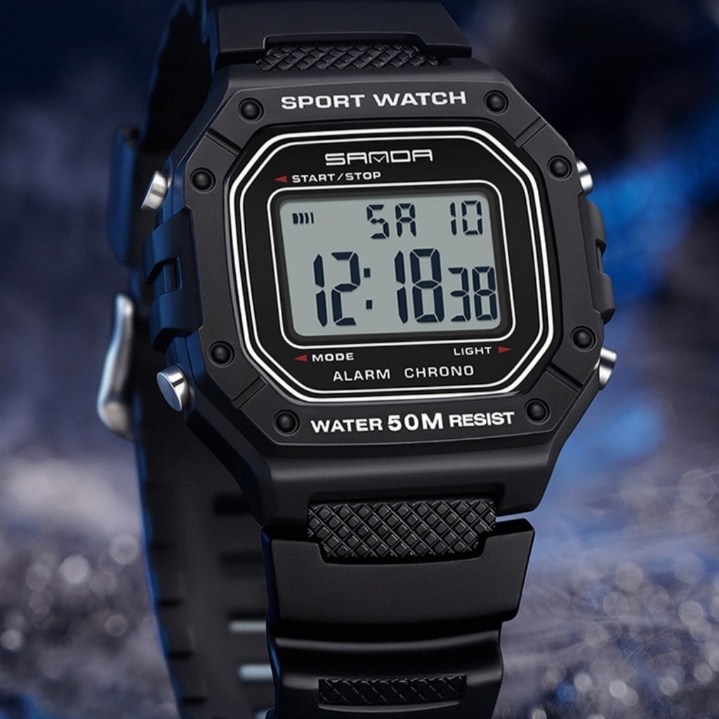 Wasserdichte Jugend-Digitaluhr mit Alarm – Ansicht 5