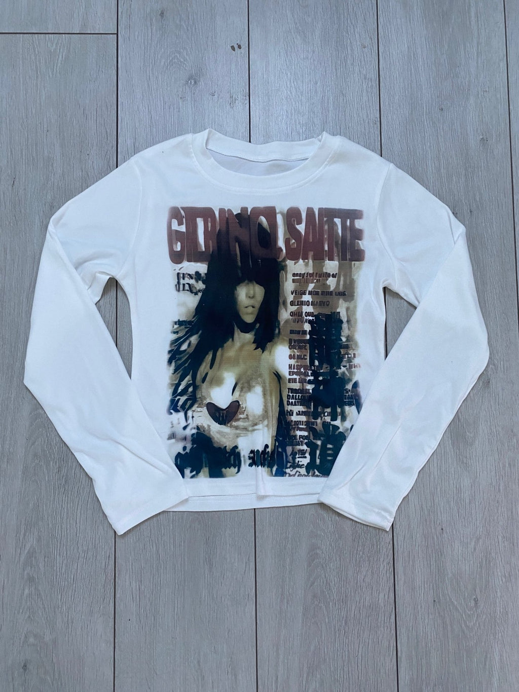 Bedrucktes Langarm-Shirt mit Rundhalsausschnitt – Bild 2 | LuxeStyle