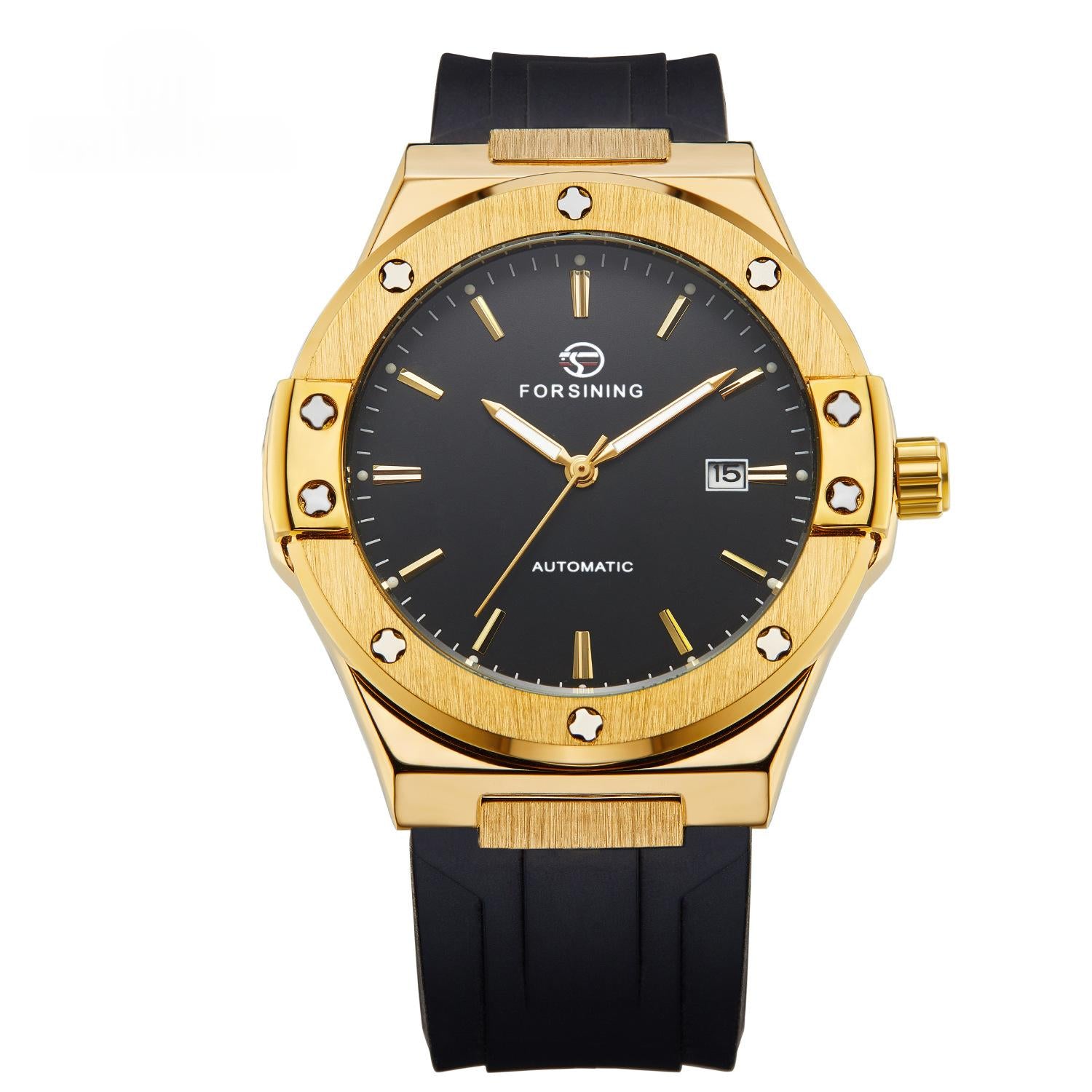 Herren-Armband Automatik-Mechanik-Uhr, trendig & casual