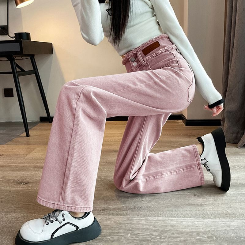Formgebende Hochtaillierte Bodenlange Hosen