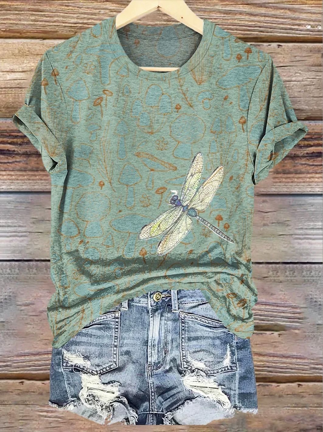 T-Shirt mit 3D-Effekt und Digitaldruck