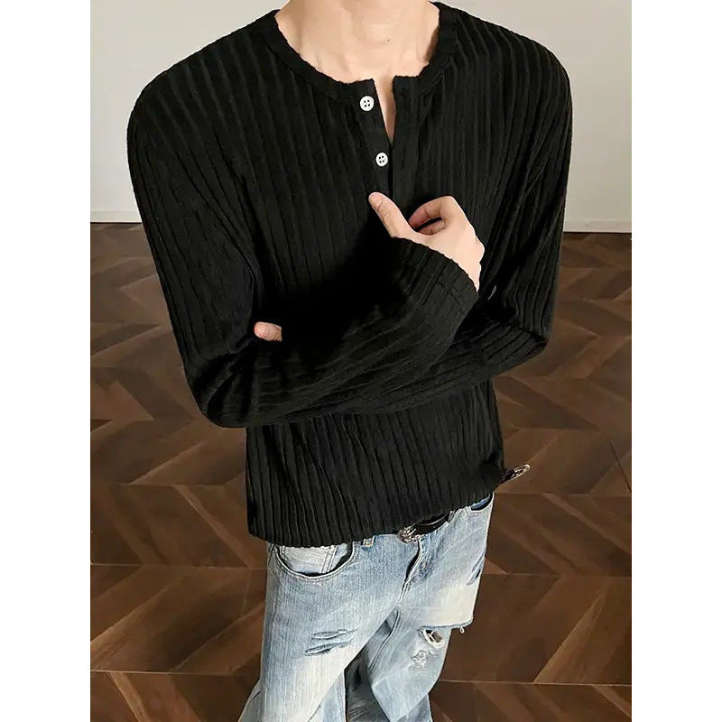 Langarm T-Shirt mit Streifen, lockerer Sitz – Bild 6 | LuxeStyle