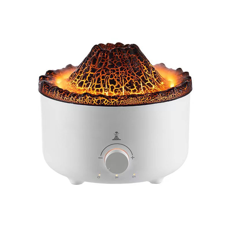 Flammen-Vulkan-Luftbefeuchter mit Aroma-Diffusor