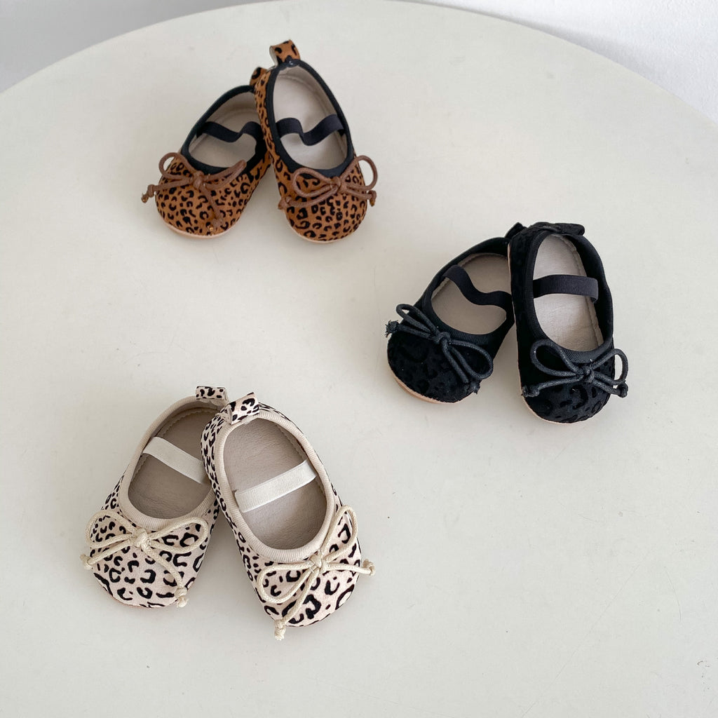 Weiche Säulenschuhe für Mädchen mit Leopardmuster (Frühling/Herbst)