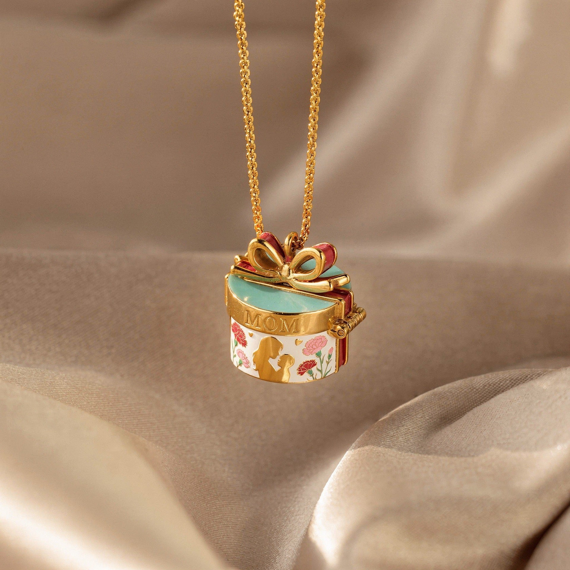 Halskette «Cozy Gift Box» mit Schleife