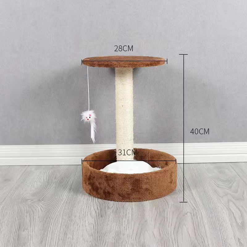 Katzen-Kratzbaum mit integrierter Säule