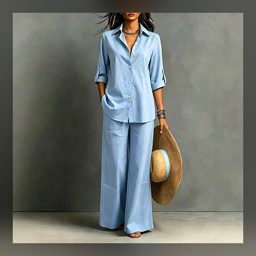 LuxeStyle-Edit · Boho Resort-Set · 2-teilig, Sommer-Kollektion 2026 (Top & Hose)