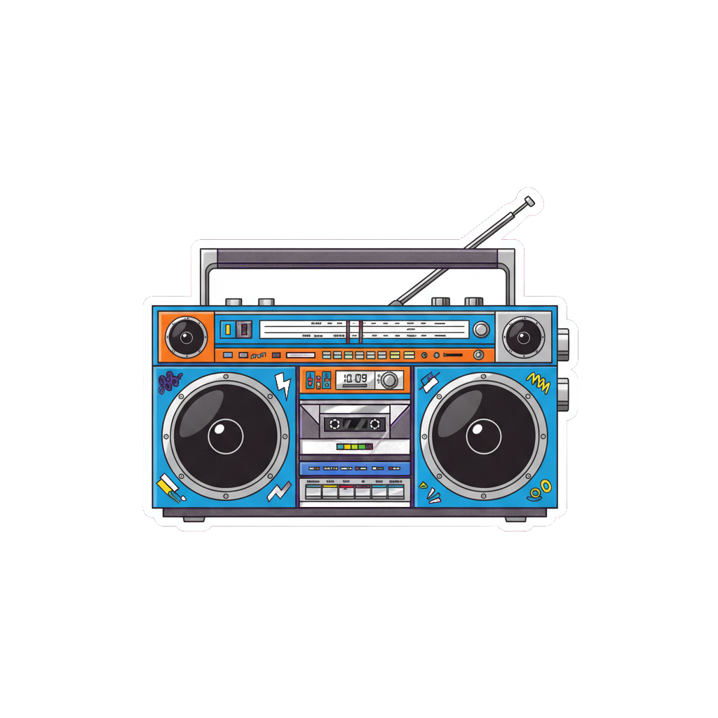 Sticker «Boombox»