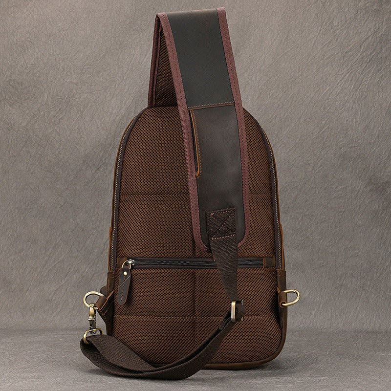 Herren Umhängetasche aus Crazy Horse Leder