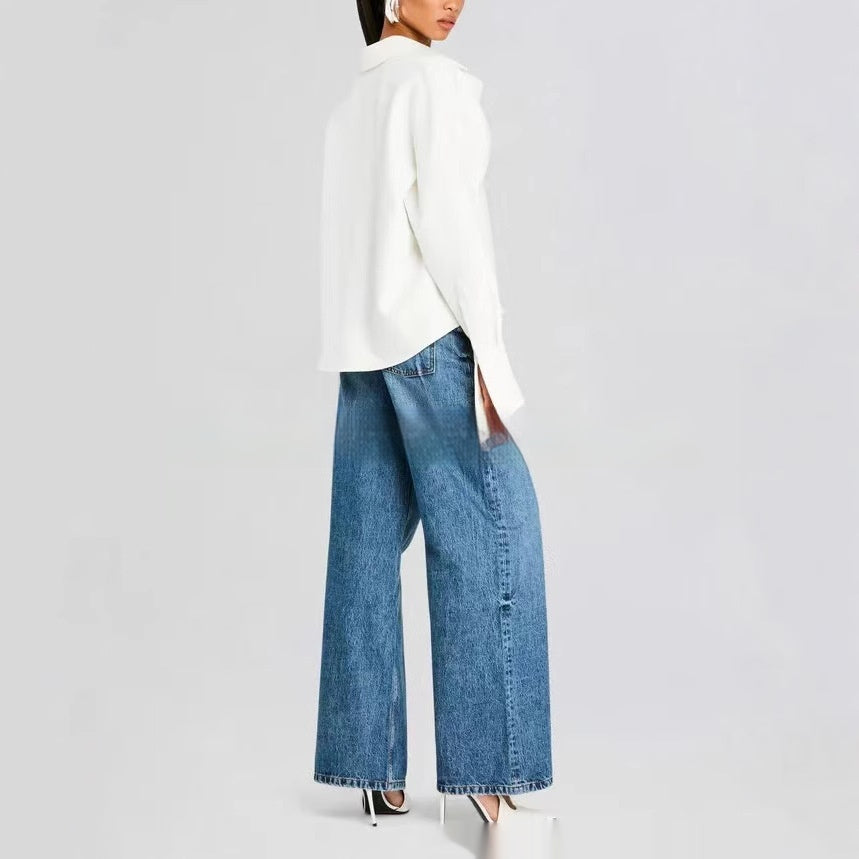 Elegante Bluse mit Fledermausärmeln – Bild 2 | LuxeStyle