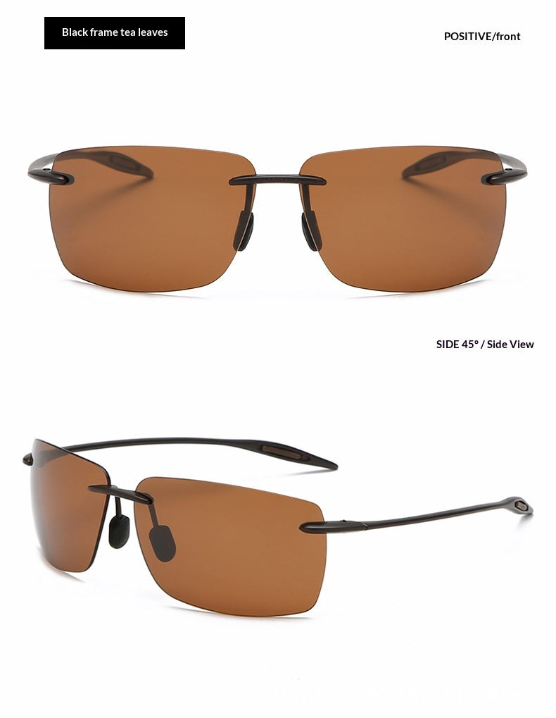 Ultraleichte TR90 Randlose Sonnenbrille