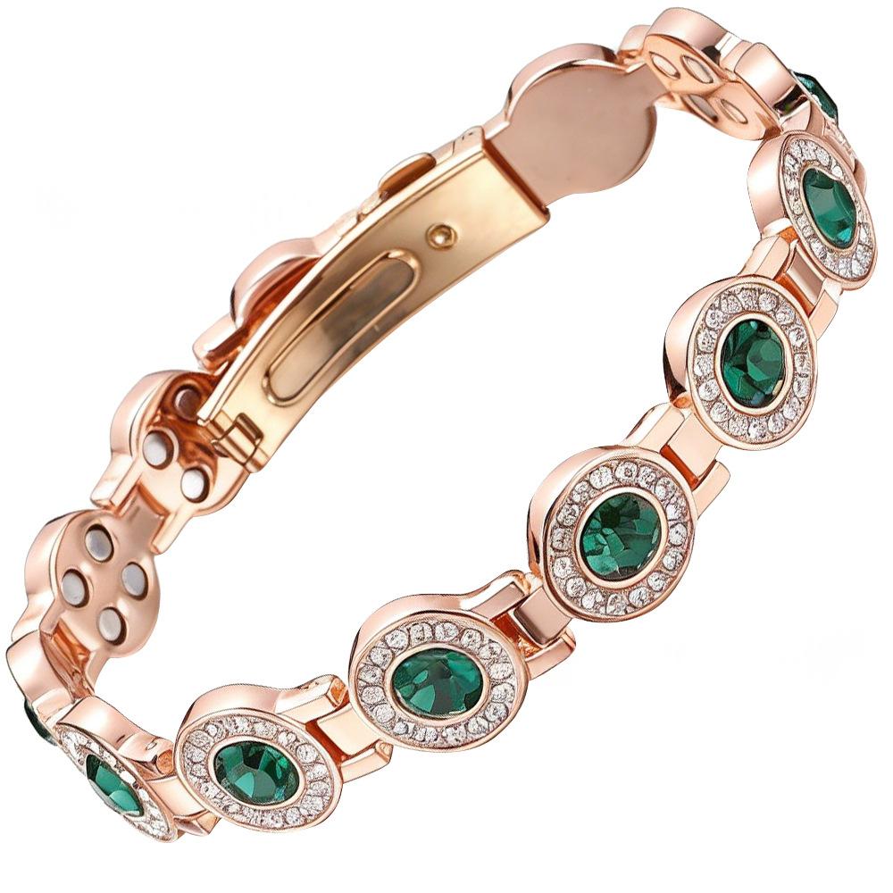 Vollbesetztes Armband mit Magnetverschluss