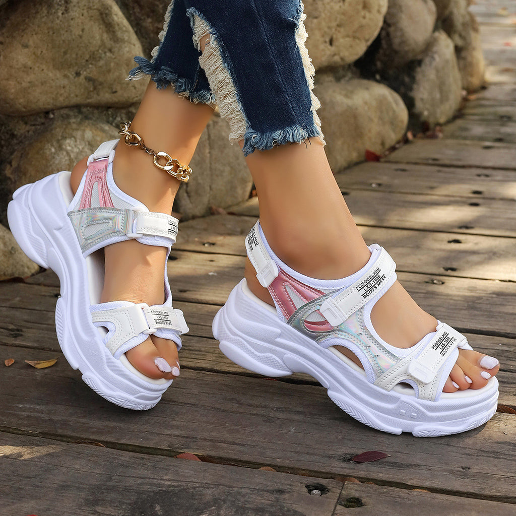 Roman Sandalen Damen Sommer Plattform – Bild 4 | LuxeStyle