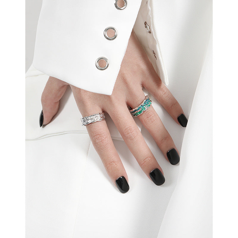 Verstellbarer Ring mit unregelmässiger Textur – Bild 3 | LuxeStyle