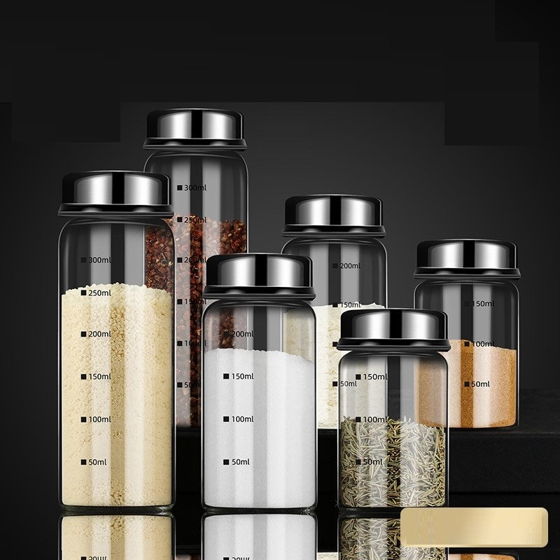 Drehbarer Gewürztopf aus Glas – Bild 5 | LuxeStyle