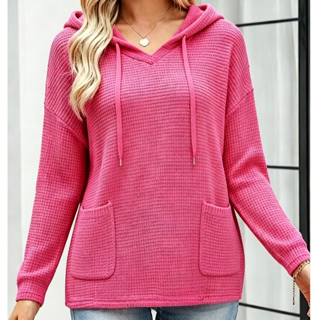 Kapuzenpullover aus Strick für Damen